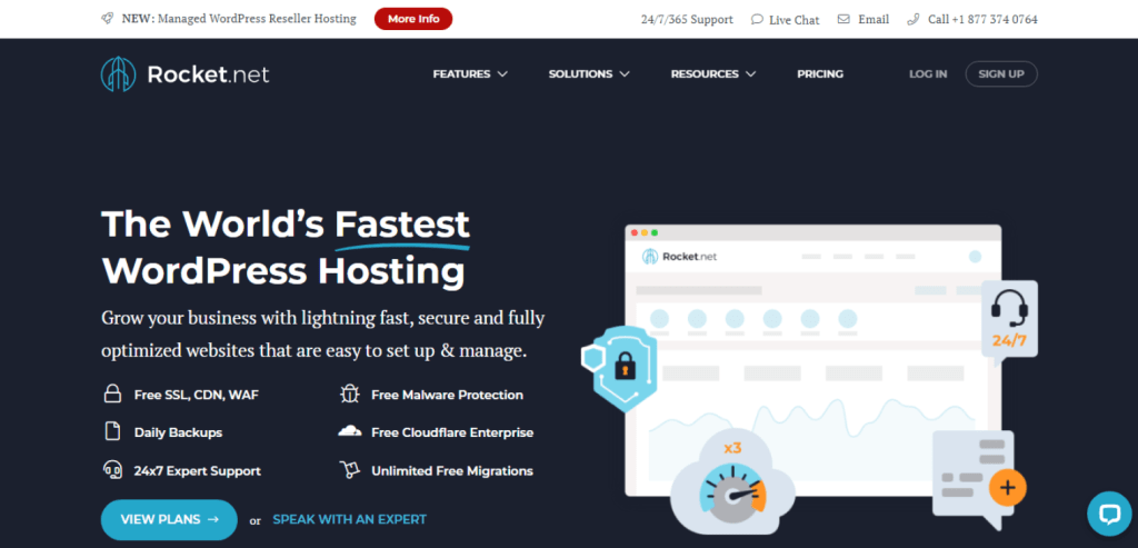 RocketNet Review - The Only Web Hosting - Towhs