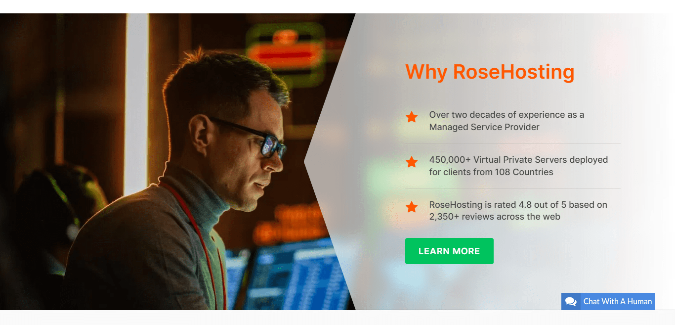 RoseHosting Review - Web Hosting Solution - Towhs