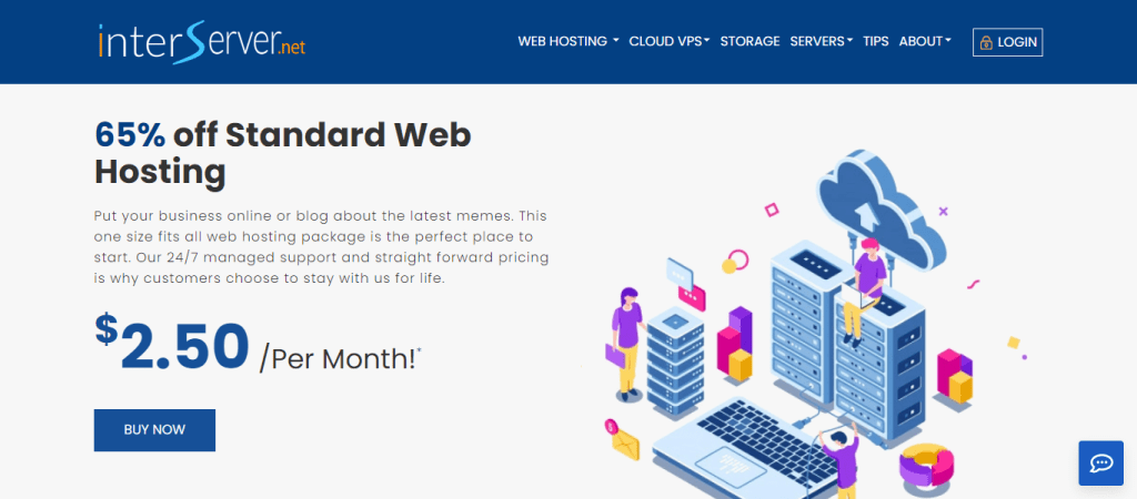 Interserver Review - standard web hosting - The only web hosting service - towhs
