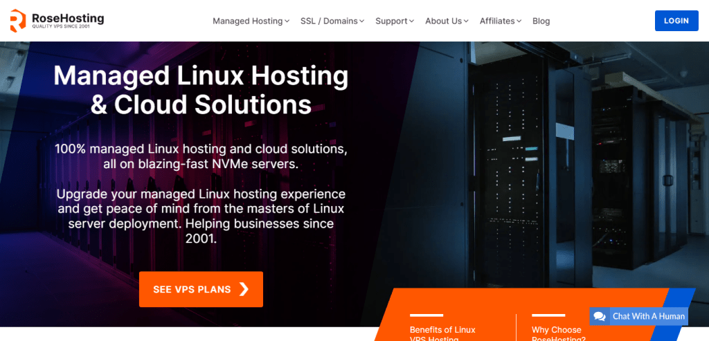 RoseHosting Review - Managed Linux Hosting & Cloud Solution - Towhs