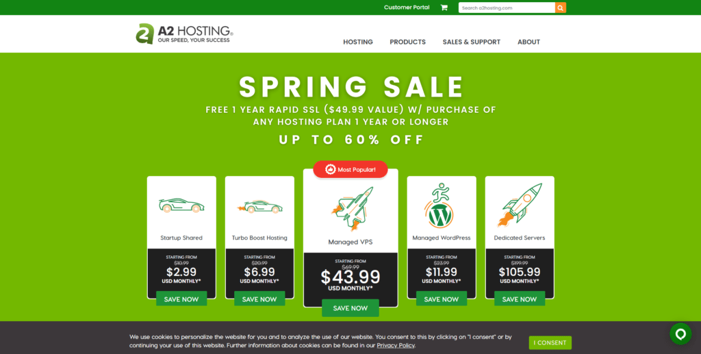 A2Hosting Review - Hot Deal - Spring Sale - Towhs